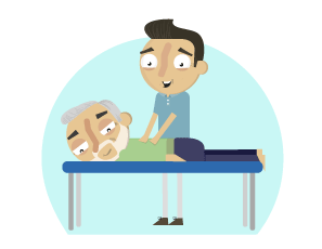 physio giving a massage